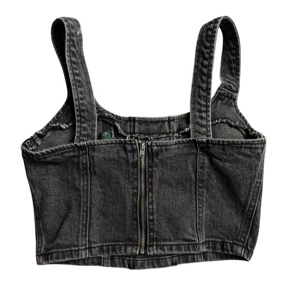 Y2K Baddie 2-Piece Denim Bundle | Low Rise Rhinestone Jeans & Corset Crop Top - Picture 5 of 12